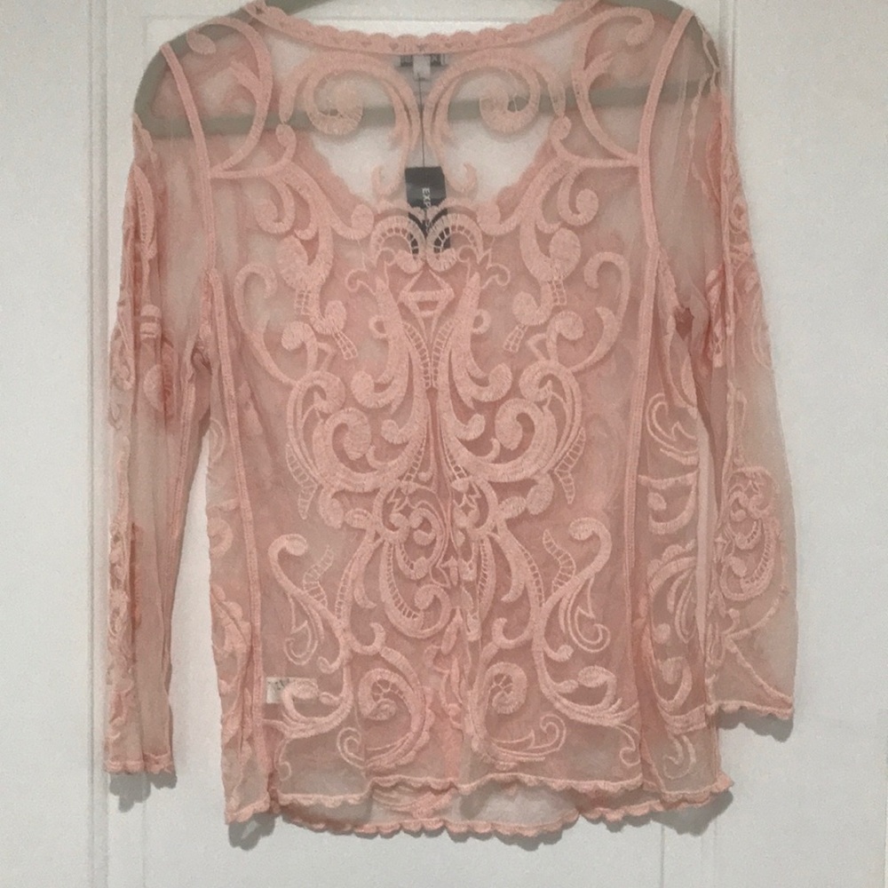 Sheer Embroidered top - Picture 4 of 4